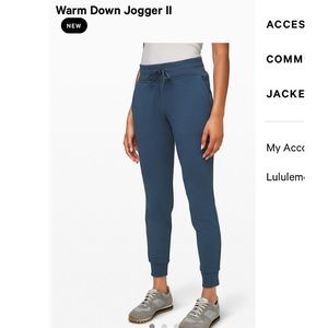 Lululemon warm down jogger size 4